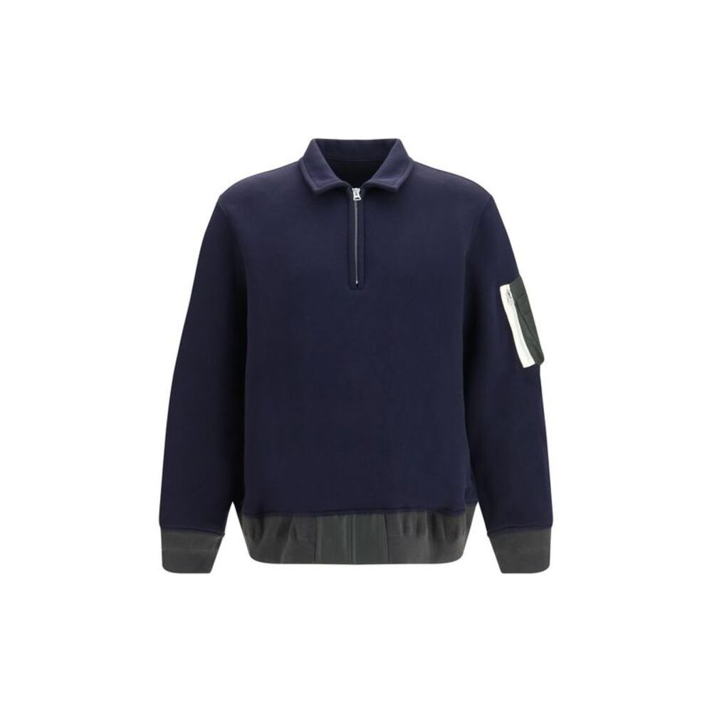 Sacai Blue Cotton Polo Men's Shirt